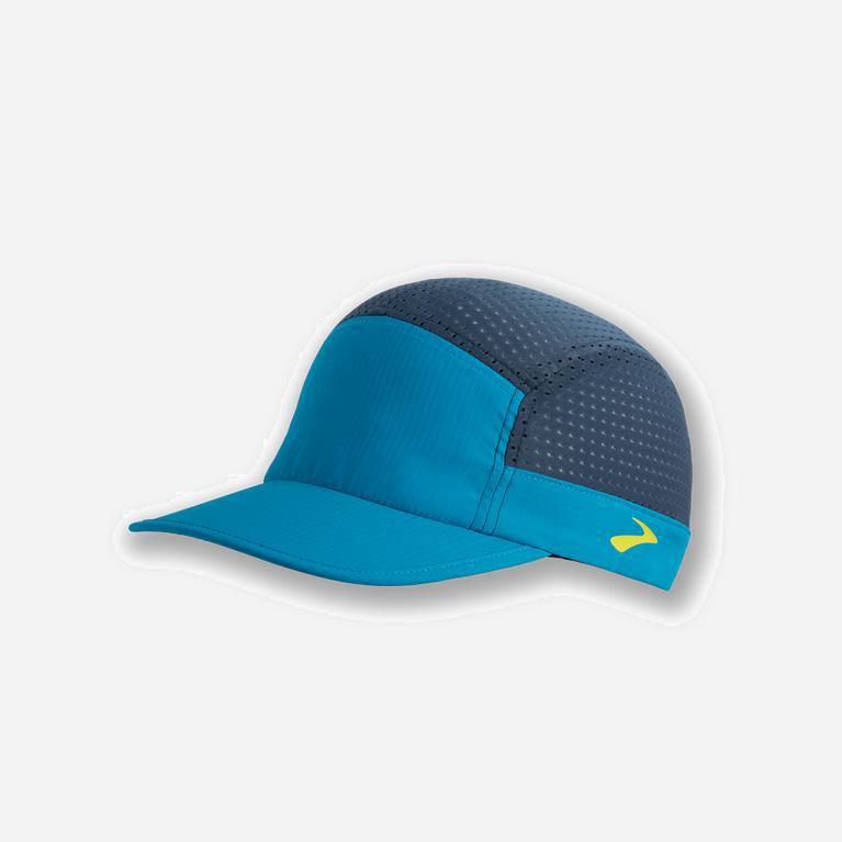 Brooks Propel Mesh Israel - Men's Running Hat - Electric Blue/Alpine (60485-WDJA)